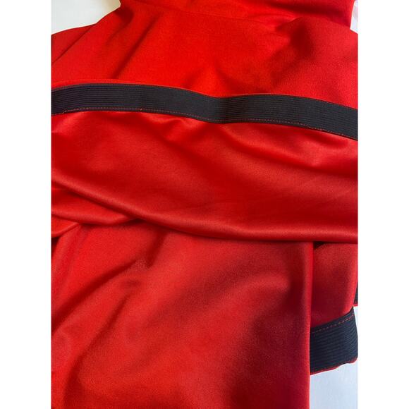 B. Darlin Juniors Red Keyhole Halter Front Open Back Party Dress Size 1/2 - Picture 8 of 9